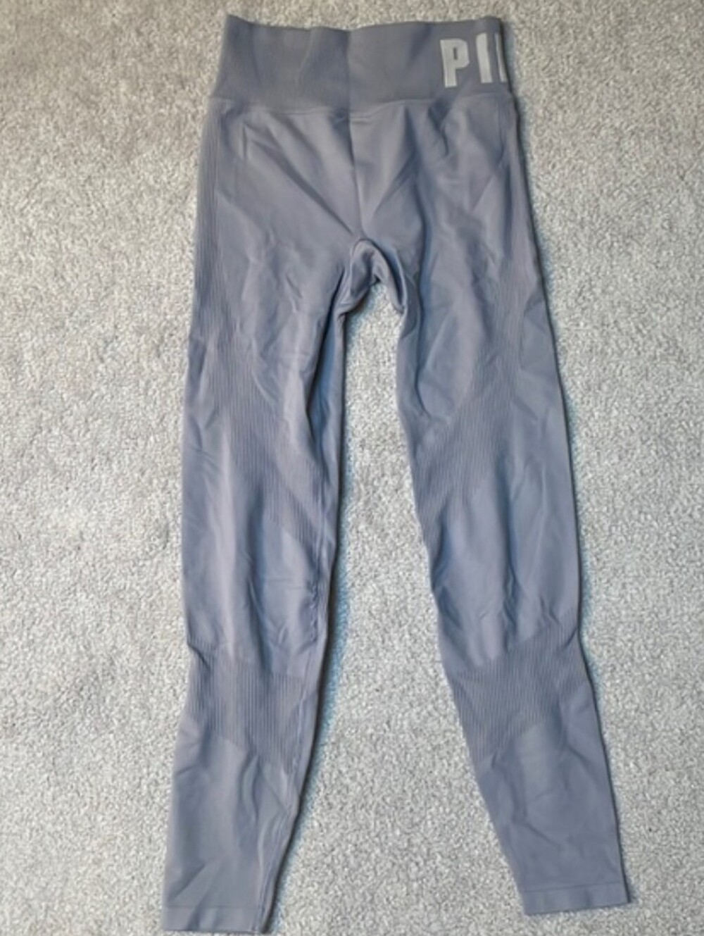 NWOT PINK Victoria's Secret Light Gray High-Waist Leggings